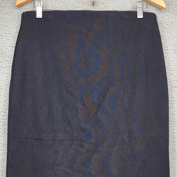 COS Black Knit Midi Skirt Large Stretch Pencil Pull On Elastic Waist - Picture 13 of 15